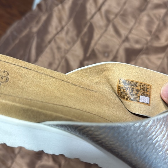 UGG Women's Silver Slide Sandals - Picture 6 of 6